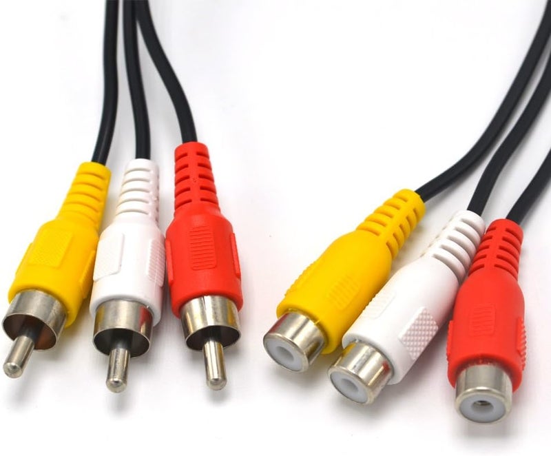 Pardarsey Padarsey 15ft 3RCA Male to Female Audio Composite Extension Video Cable DVD - Image 2